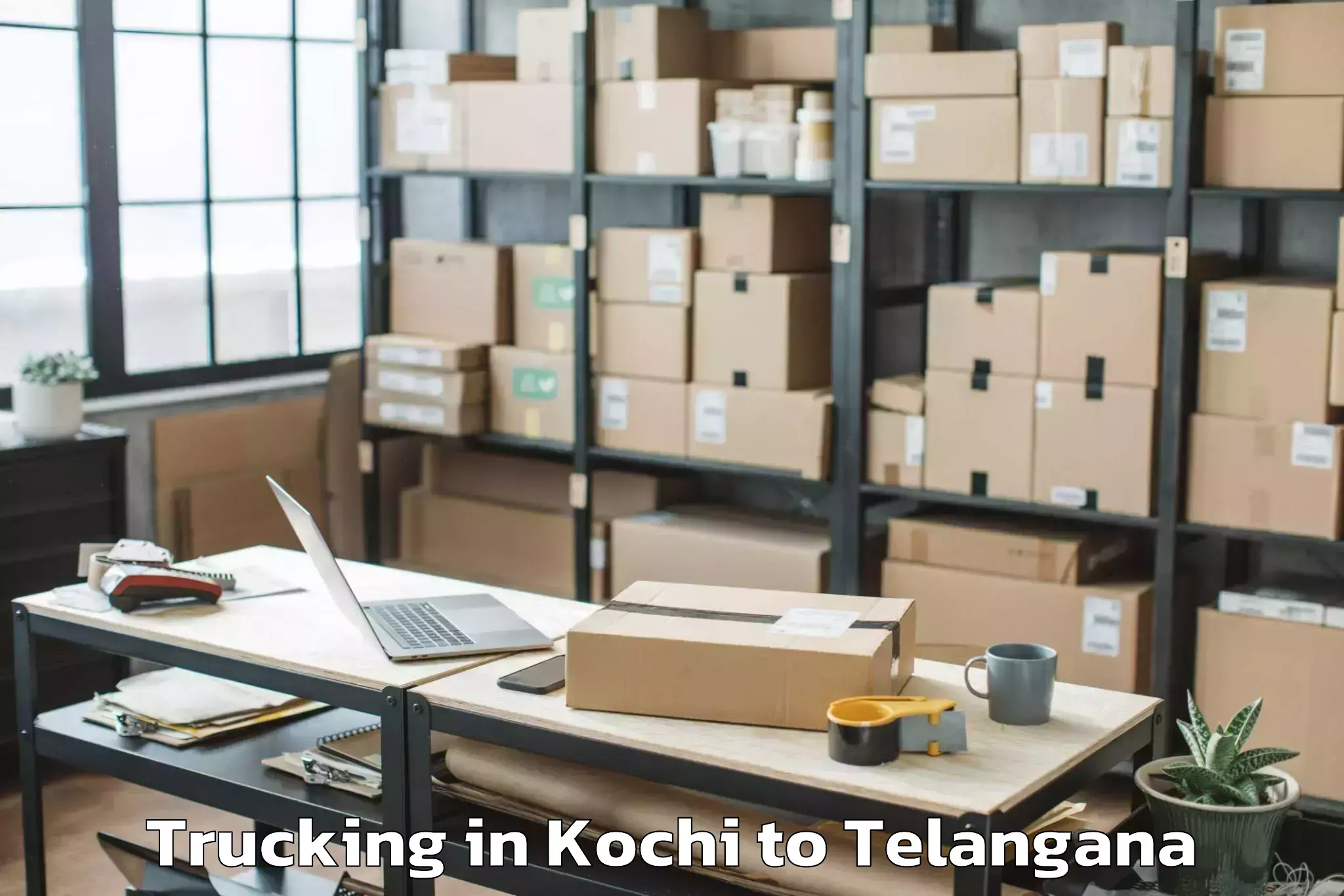 Book Kochi to Amberpet Trucking